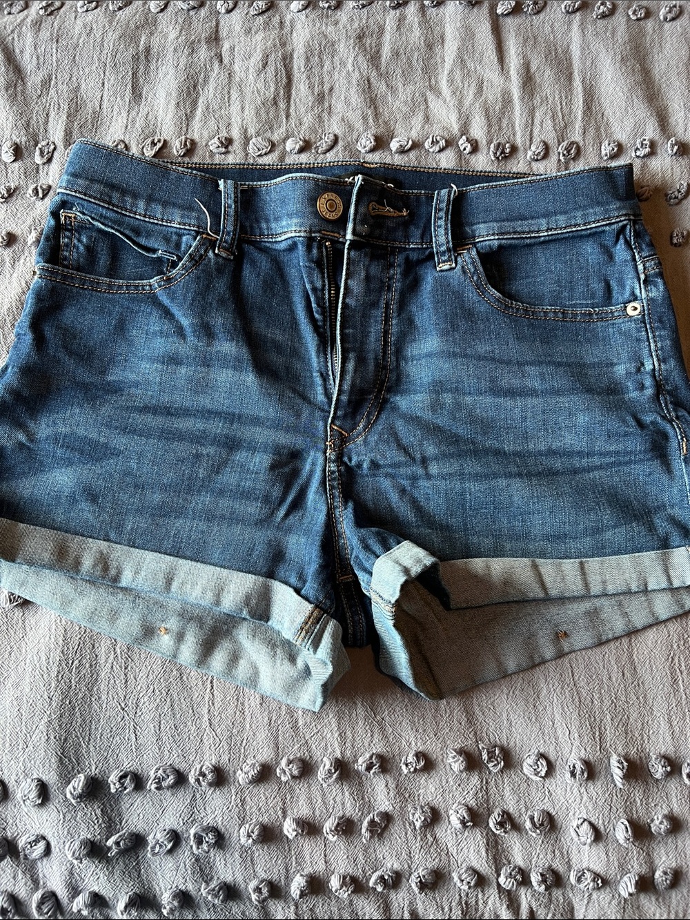 Express Rolled Cuff Denim Shorts